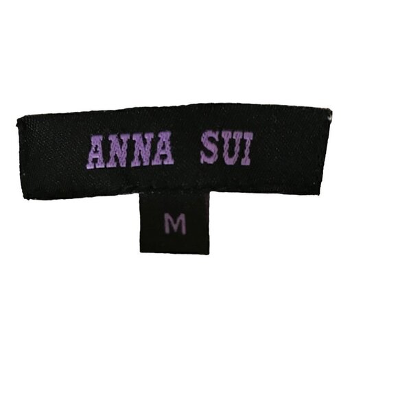 ANNA Sui 100% Silk Embroidered Dress Size M - Picture 5 of 6